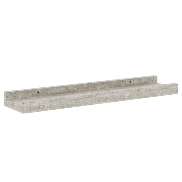 Wandregale Betongrau, 4er-Set, 40 cm