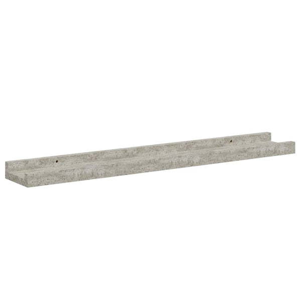 Wandregale 60 cm Betongrau, 4er-Set