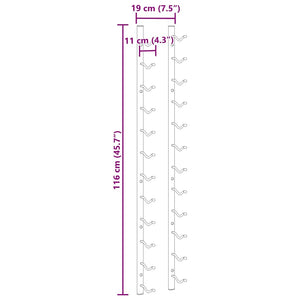 Wandregale 60 cm Betongrau, 4er-Set