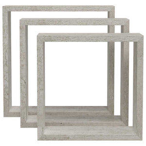 Betongraue Würfelregale, 3er Set