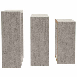 Betongraue Würfelregale, 3er Set