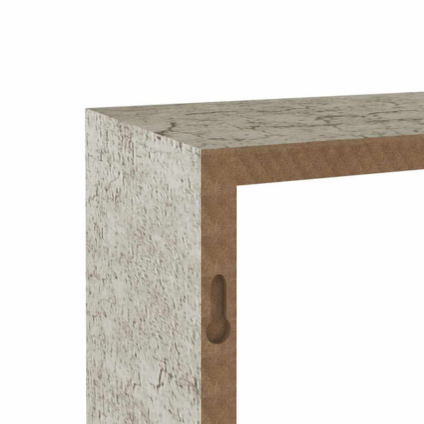 Betongraue Würfelregale, 3er Set