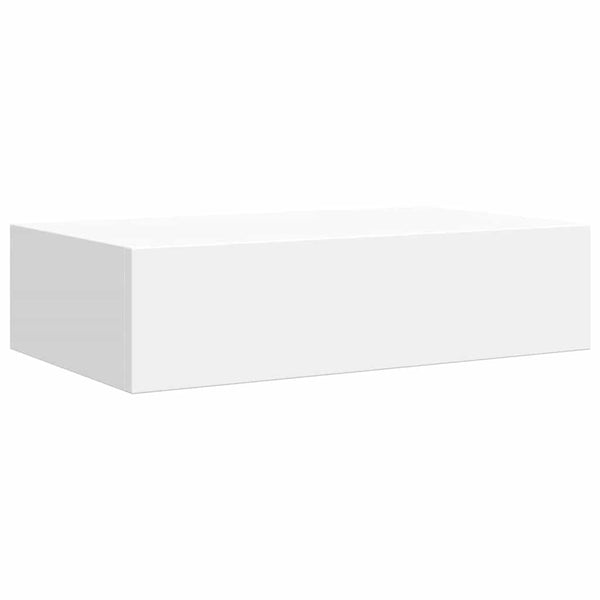 Wandregale mit Schubladen, 2er Set, Weiß