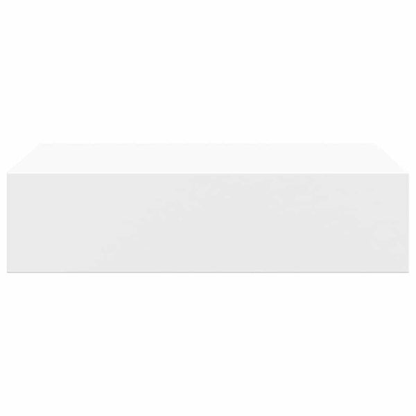 Wandregale mit Schubladen, 2er Set, Weiß