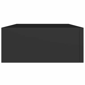 vidaXL Étagère murale avec tiroir Noir 40x23,5x10 cm MDF
