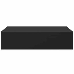 Wandregale mit Schubladen, Schwarz, 2er-Set