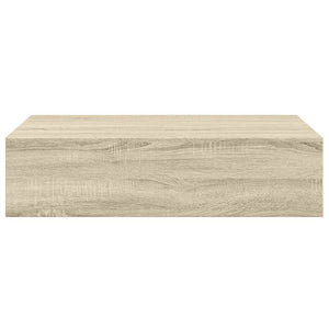 Wandregale mit Schubladen, 2er Set, Eichen-Optik