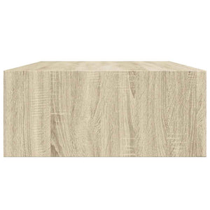 Wandregale mit Schubladen, 2er Set, Eichen-Optik