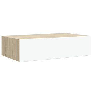 Wandregale mit Schubladen, 2er-Set