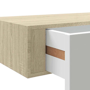 Wandregale mit Schubladen, 2er-Set