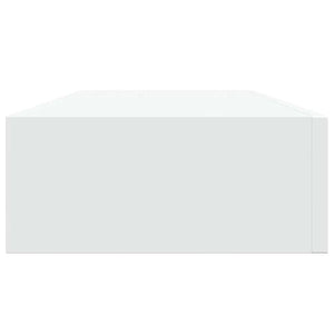 Wandregale mit Schubladen, 60 cm, Weiß, 2er-Set
