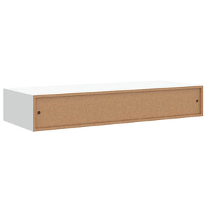 Wandregale mit Schubladen, 60 cm, Weiß, 2er-Set