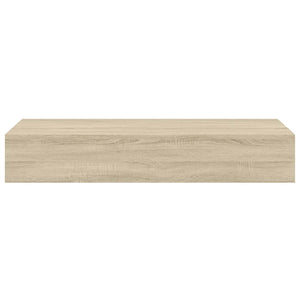 Wandregale mit Schubladen, Eichenoptik, 2er Set