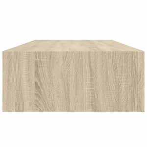 Wandregale mit Schubladen, Eichenoptik, 2er Set