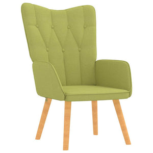 Grüner Relaxsessel mit Hocker