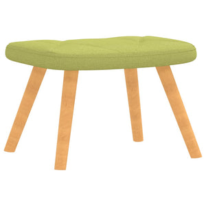 Grüner Relaxsessel mit Hocker