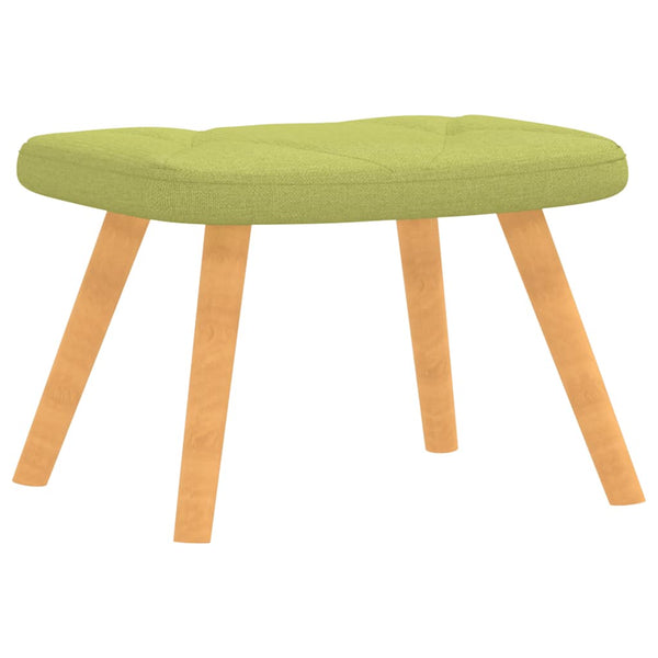 Grüner Relaxsessel mit Hocker