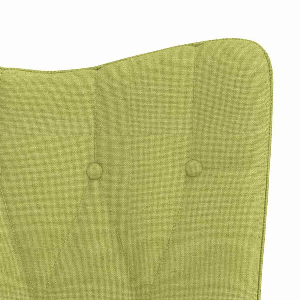 Grüner Relaxsessel mit Hocker