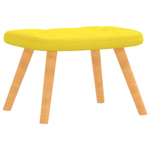 Senfgelber Relaxsessel mit Hocker