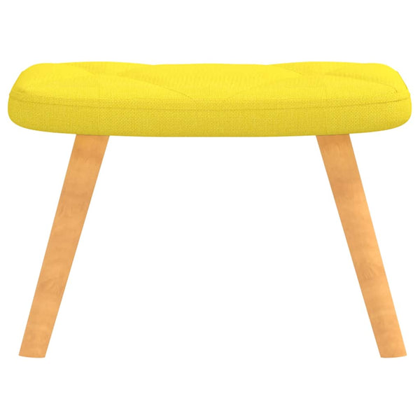 Senfgelber Relaxsessel mit Hocker