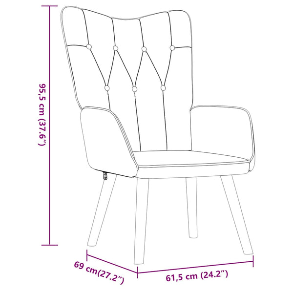 Senfgelber Relaxsessel mit Hocker