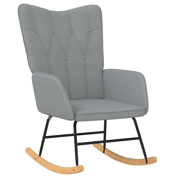 vidaXL Glider Recliner Light Grey Fabric