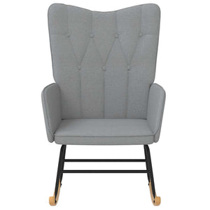 vidaXL Glider Recliner Light Grey Fabric