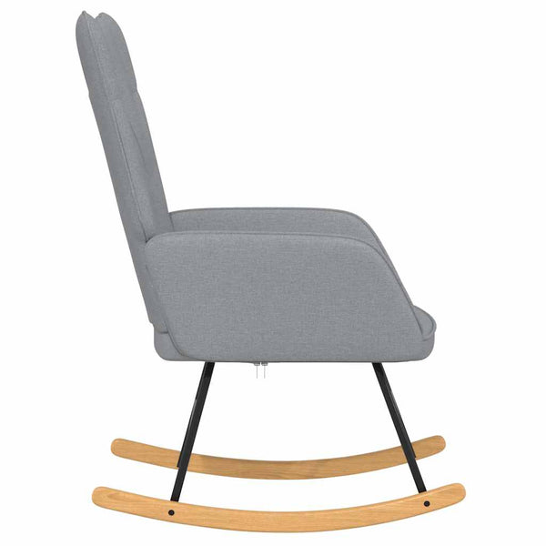 vidaXL Glider Recliner Light Grey Fabric