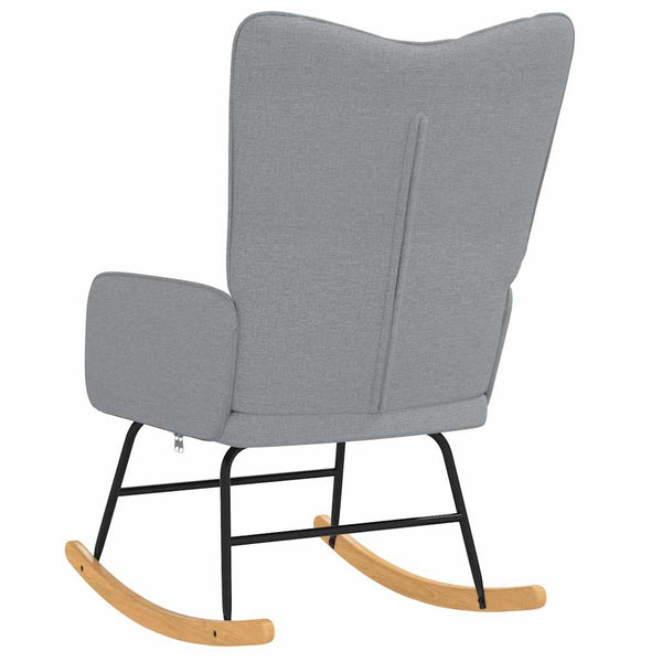 vidaXL Glider Recliner Light Grey Fabric