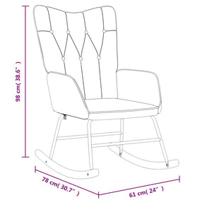vidaXL Glider Recliner Light Grey Fabric