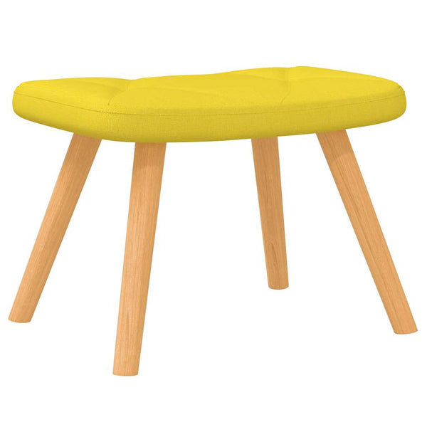 vidaXL Fauteuil à bascule avec repose-pieds Tissu Moutarde