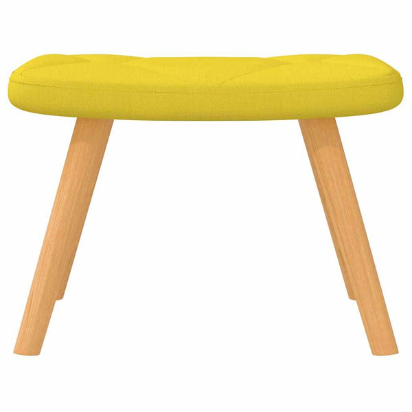 vidaXL Fauteuil à bascule avec repose-pieds Tissu Moutarde
