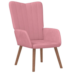Rosa Samt Relaxsessel