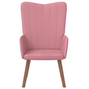 Rosa Samt Relaxsessel