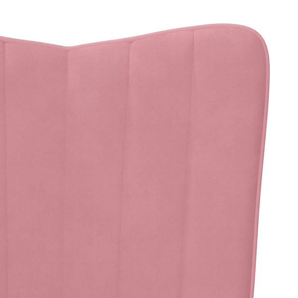 Rosa Samt Relaxsessel