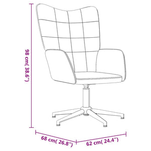 Cremeweißer Samt Relaxsessel mit Hocker