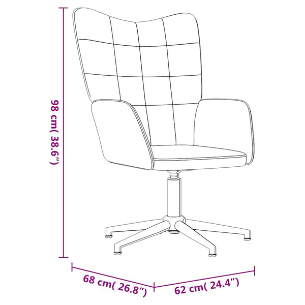 Cremeweißer Samt Relaxsessel mit Hocker