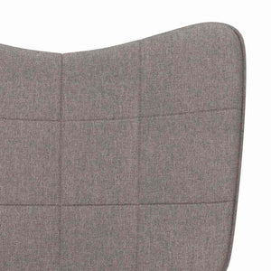 Taupe Stoff Schaukelstuhl