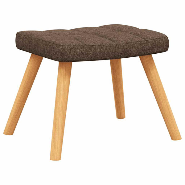 Schaukelsessel mit Hocker Braun