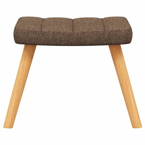 Schaukelsessel mit Hocker Braun