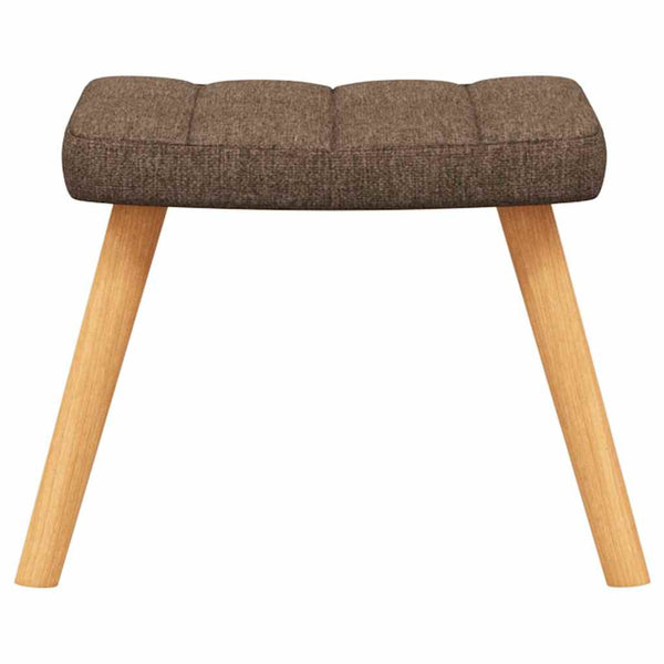 Schaukelsessel mit Hocker Braun