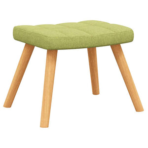 Grüner Schaukelstuhl mit Hocker
