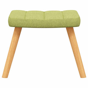 Grüner Schaukelstuhl mit Hocker