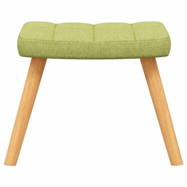 Grüner Schaukelstuhl mit Hocker