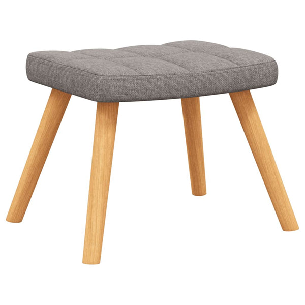Schaukelstuhl mit Hocker Taupe