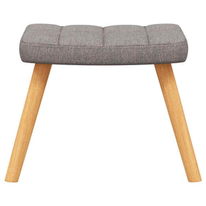 Schaukelstuhl mit Hocker Taupe