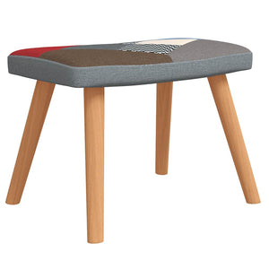 Patchwork Relaxsessel mit Hocker