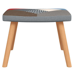 Patchwork Relaxsessel mit Hocker