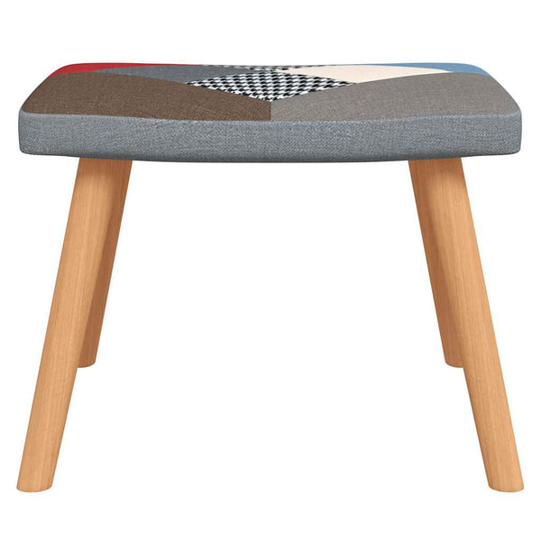 Patchwork Relaxsessel mit Hocker