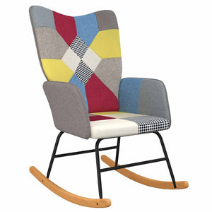 Patchwork Schaukelstuhl Stoff